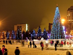 Новый год на площади Куйбышева в Самаре