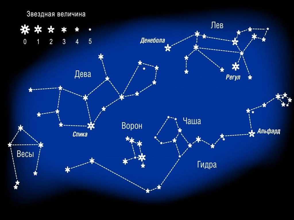 Звезды и созвездия в ночном небе