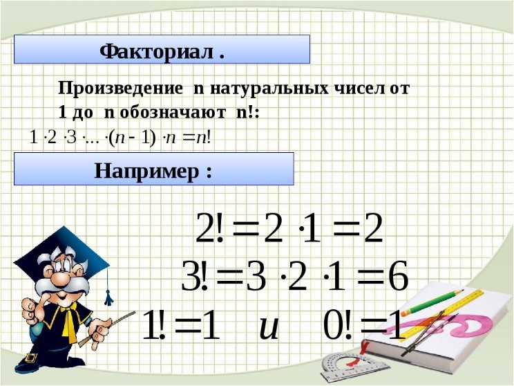 Математическое обоснование 0 факториала