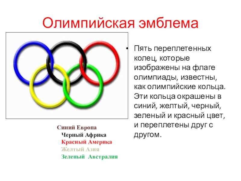 Символизм олимпийских колец